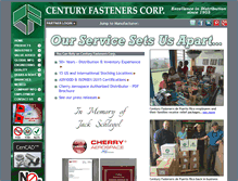 Tablet Screenshot of centuryfasteners.com